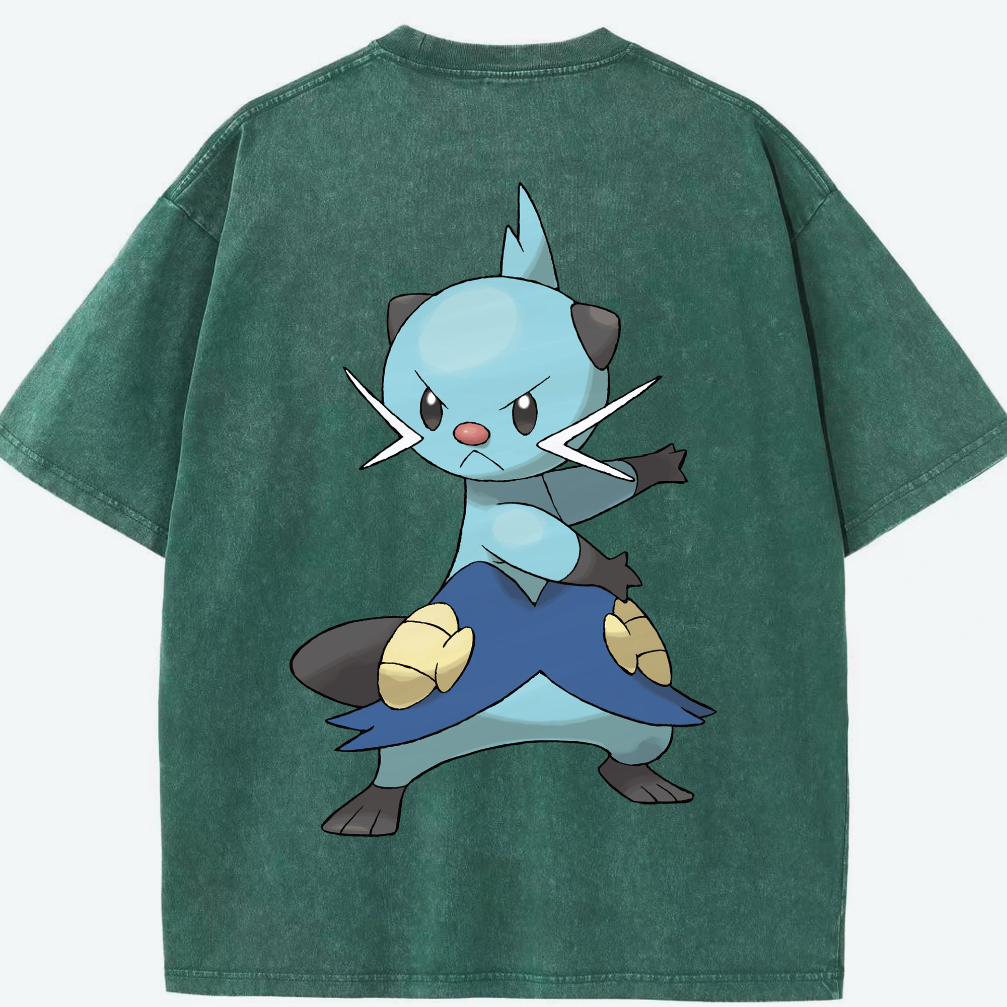 （画像用） ポケットモンスター Pokémon 綿100% ヴィンテージ風 半袖Tシャツ（背面プリント）